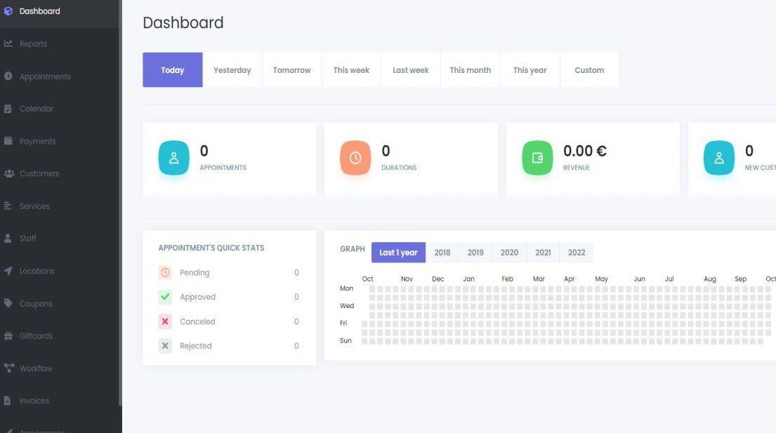 dashboard Booking-dasboard